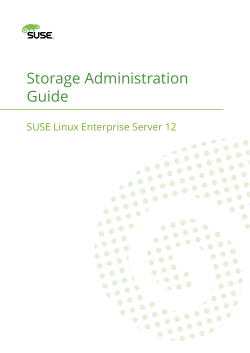 Storage Administration Guide - SUSE Linux Enterprise Server 12