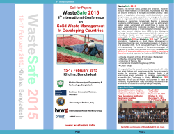 15-17 February 2015 , Khulna, Bangladesh