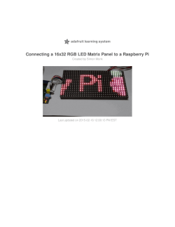 Connecting a 16x32 RGB LED Matrix Panel to a Raspberry Pi