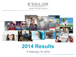2014 - Essilor