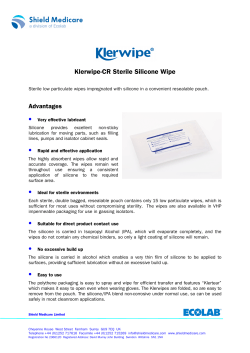 Klerwipe-CR Sterile Silicone Wipe