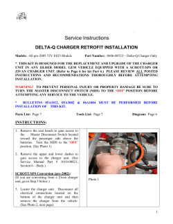 DELTA-Q RETRO INSTALLATION Instructions
