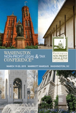 Washington ConferenCe® - Nonprofit Legal & Tax Conference