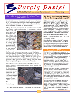 Latest newsletter in PDF format (Winter 2015)