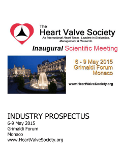 Prospectus - Heart Valve Society