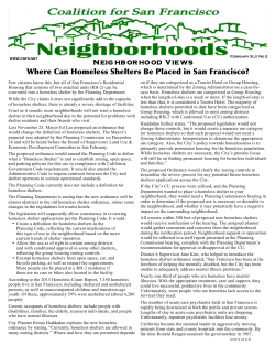 February newsletter posted - Coalition of San Francisco