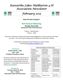 February 2015 Newsletter