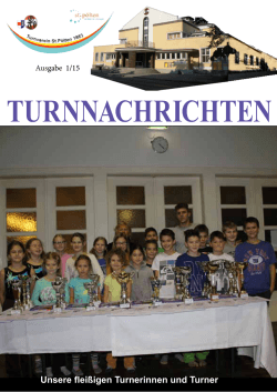 turnnachrichten - in der Jahnturnhalle des Turnvereins St. Pölten