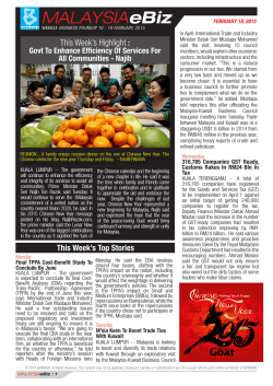 MALAYSIAeBiz - Bernama.com