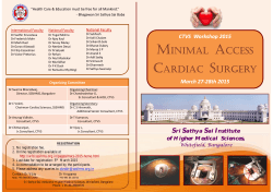 Minimal Access cardiac Surgery - sri sathya sai institute of higher