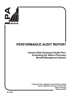PERFORMANCE AUDIT REPORT - Legislative Division of Post Audit