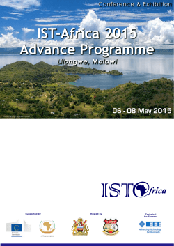 IST-Africa 2015 Advance Programme Lilongwe, Malawi 06