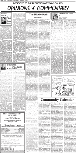 Community Calendar - Towns County Herald
