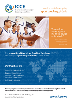 Leading and developing sport coaching globally