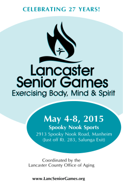 Brochure - Lancaster Senior Games