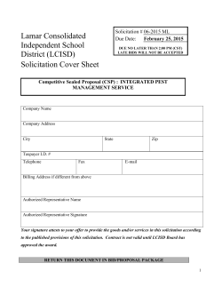 - Lamar Consolidated ISD