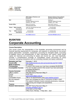 PDF 124KB - Research School of Finance, Actuarial Studies