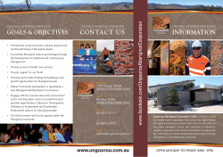 2015 services brochure - Ungooroo Aboriginal Corporation
