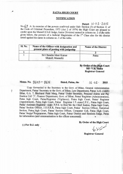 16 .02 • 2015 - The High Court of Judicature at Patna
