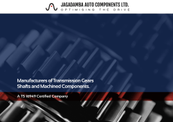 Jagadamba auto Components Ltd. Manufacturers of Transmission