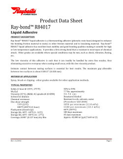 R84017 Data Sheet - Bonding Chemicals