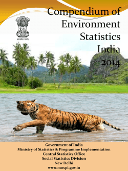 Compendium of Environment Statistics India 2014