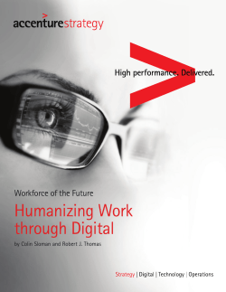 Humanizing Work through Digital