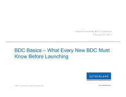 BDC Basics – What Every New BDC Must Know Before Launching