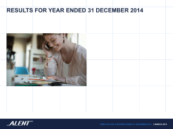 full year results 2014
