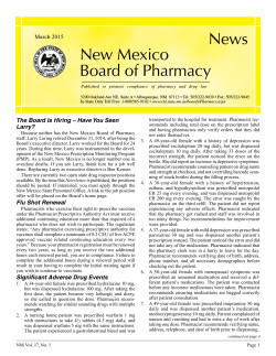 News New Mexico Board of Pharmacy