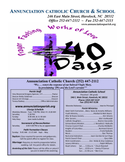 2-22-15 - Annunciation
