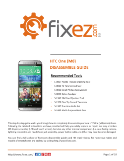 the HTC One (M8) Disassemble Guide