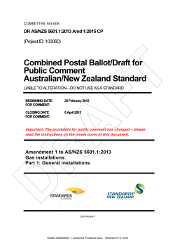 View/Download Draft - Standards New Zealand