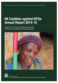 UK Coalition against NTDs: Annual Report 2014-15