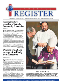 Tennessee Register - Diocese of Nashville