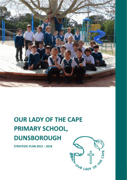 OLC Strategic Plan 2015 - Our Lady of the Cape Primary School