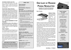 Last week`s newsletter