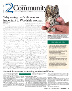 Why saving owl`s life was so important to Woodside