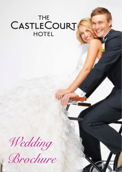 Wedding Brochure - Castlecourt Hotel
