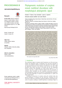 Downloaded - Proceedings of the Royal Society B