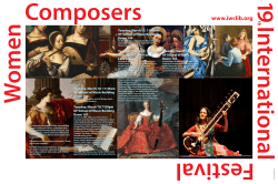 19th International Festival of Women Composers Poster