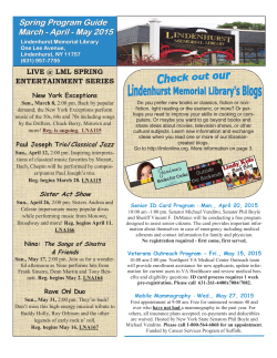 Newsletter - Lindenhurst Memorial Library