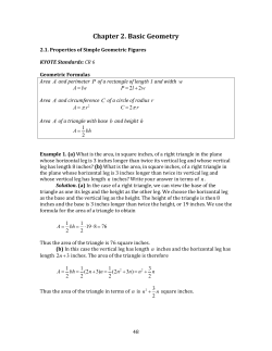 Chapter 2. Basic Geometry