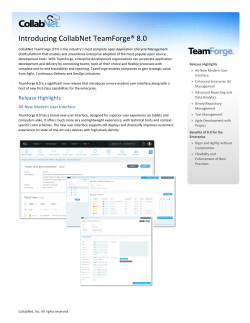 What`s New with CollabNet TeamForge 8.0