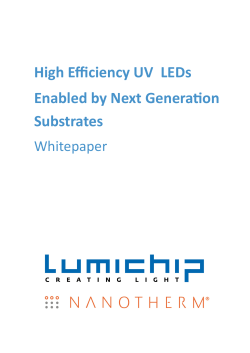 High Efficiency UV LEDs Enabled by Next Generation