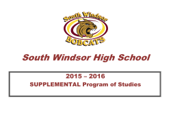 South Windsor High School - South Windsor Public Schools