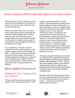 Media Company CMI/Compas Sets Sights on Contact Lenses
