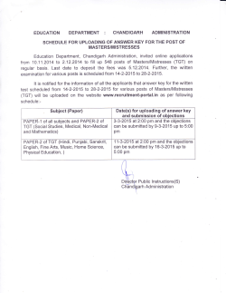 to view the Notice regarding Schedule for uploading of Answer Key