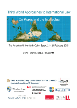 Third World Approaches to International Law On Praxis and the