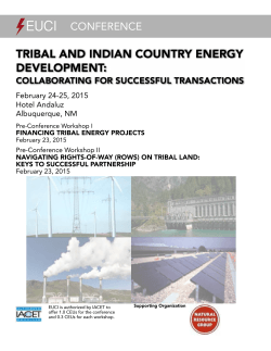 TRIBAL AND INDIAN COUNTRY ENERGY DEVELOPMENT: